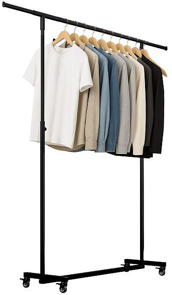 CLP Klappbare Kleiderständer Soran 120x50x188 mm, schwarz, 326464