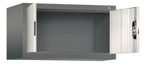 C+P Aufsatzschrank Acurado, H500xB930xT500mm, Farbe: Vulkangrau / Perlweiß, Muldengriff, 9284-000 S10180