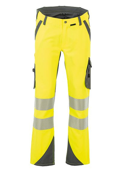 Planam Norit Warnschutz Herren Bundhose gelb/zink 60, 5921060