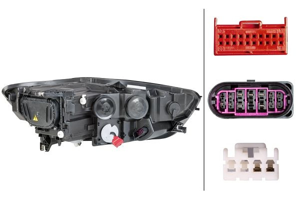 HELLA LED/Bi-Xenon-Hauptscheinwerfer - für u.a. Audi A6 Avant (4G5, 4GD, C7) - ECE - für Linksverkehr - links, 1LL 011 150-371