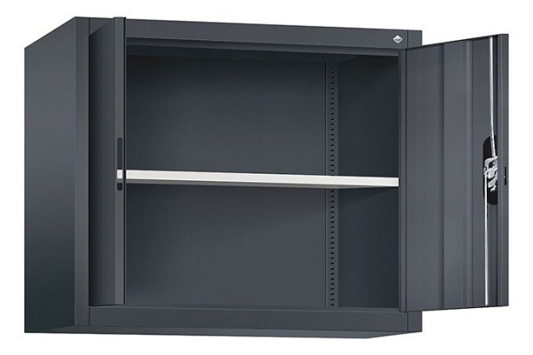 C+P Aufsatzschrank Acurado, H790xB930xT400mm, Farbe: Schwarzgrau, Muldengriff, 9265-000 S10201