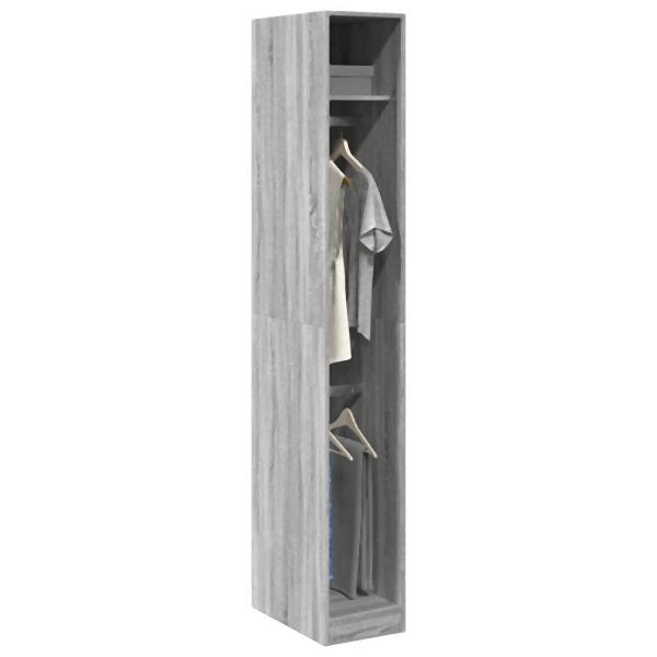 vidaXL Kleiderschrank Grau Sonoma 30x50x200 cm Holzwerkstoff, 3307779