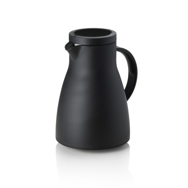 WAS Isolierkanne, 0,7 L, Ø 12,5 cm, Höhe 19,5 cm, schwarz, Polypropylen, 3814070
