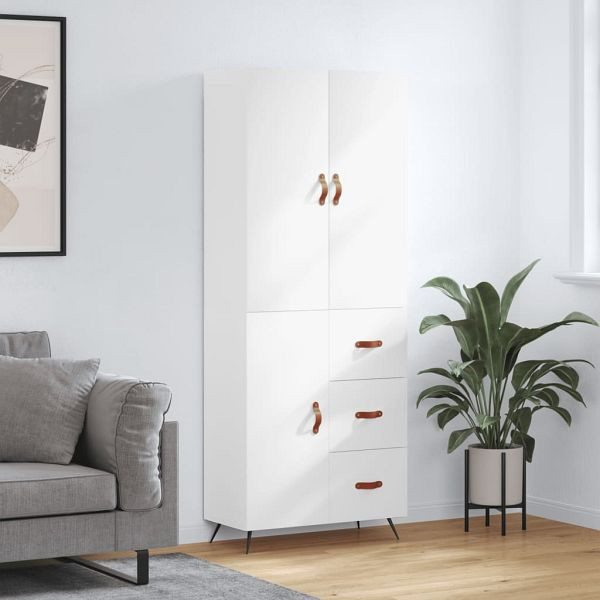 vidaXL Highboard Weiß 69,5x34x180 cm Holzwerkstoff, 3195875