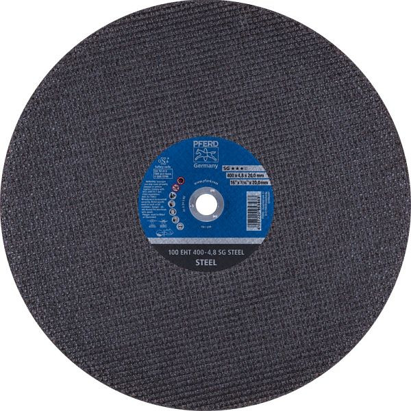Pferd Trennscheibe 100 EHT 400-4,8 SG STEEL/20,0, VE: 10 Stück, 61329820