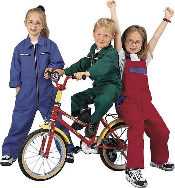 Planam Kinderbekleidung Kinder-Rallyekombi, mittelgrün, Größe 98/104, 0162098