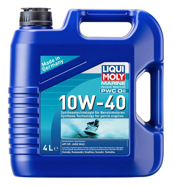 LIQUI MOLY Motoröl Marine PWC Oil 10W-40, Kanister Kunststoff, VE: 4 Liter, 25077