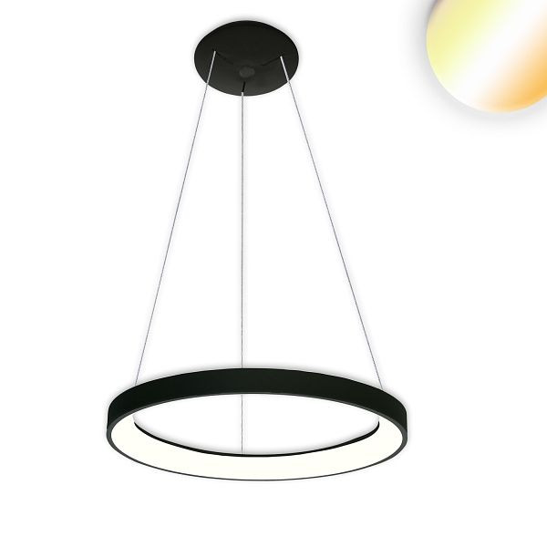 ISOLED LED Hängeleuchte Orbit 480, schwarz, 38W, rund, ColorSwitch 3000/3500/4000K, dimmbar, 115647
