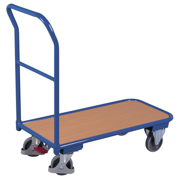 VARIOfit Schiebebügelwagen leichte Ausführung, Ladefläche: 1.000 x 600 mm, RAL 5010 enzianblau, sw-600.109