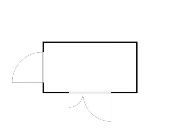 FLADAFI Materialcontainer IC Pro 1400, isoliert, mit isoliertem Boden, Doppelflügeltür (asymmetrisch) auf der 4 m Seite und Einflügeltür, F2221410710