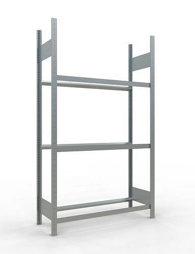 Schulte Reifenregal, Grundfeld, 3 Lagerebenen, Fachbreite 1150 mm, 1210 x 436 x 2000 mm, 278839