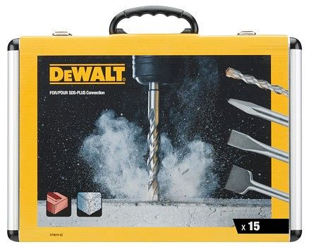 DeWalt Meißel und Bohrer- Set 15-teilig SDS-plus, DT9679-QZ