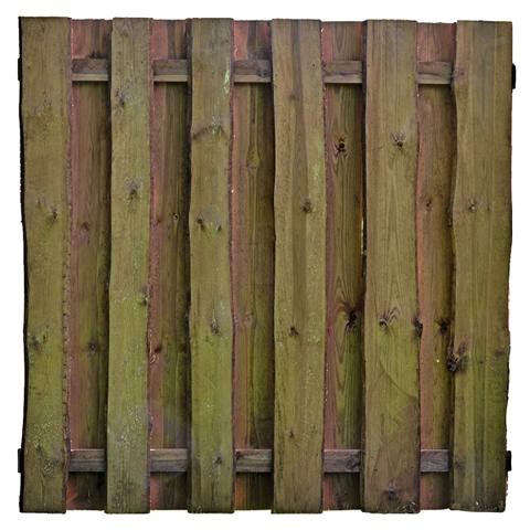 T&J SEELAND-Serie kdi-braun, 180 x 180 cm, Bretter sägerau, 16mm, Riegel 30/80 mm, mit Baumkante, 19301