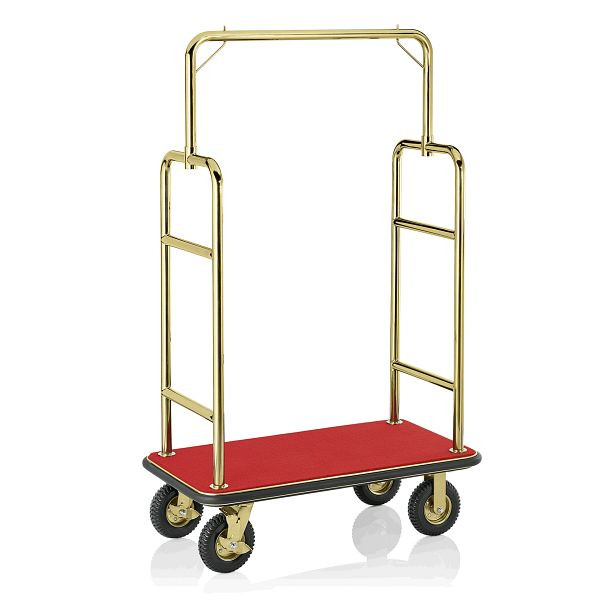 WAS Gepäckwagen, 110 x 62 x 190 cm, goldfarben, Edelstahl, 2225001
