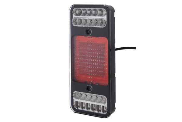 HELLA Heckleuchte, Coluna, LED, 12V, Anbau/geschraubt, Lichtscheibenfarbe: glasklar, LED-Lichtfarbe: rot/weiß/gelb, 500mm, links/rechts, 2VP 345 900-401