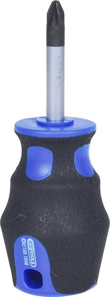 KS Tools ERGOTORQUEplus Schraubendreher, kurz, PZ2, 159.1046