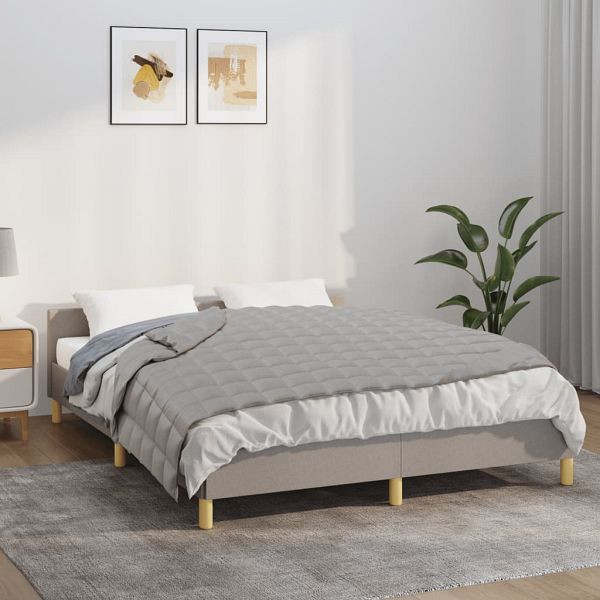 vidaXL Gewichtsdecke Grau 140x200 cm 10 kg Stoff, 3154782