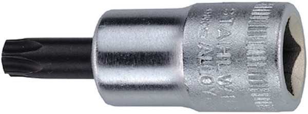 STAHLWILLE 10 mm (3/8") Schraubendrehereinsatz Nr.49TX TORX T27 Länge 49 mm, 02100027