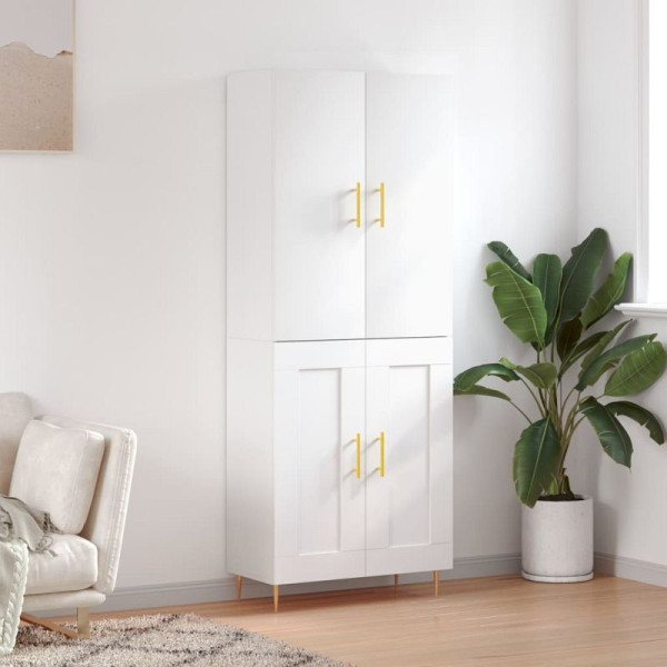 vidaXL Highboard Weiß 69,5x34x180 cm Holzwerkstoff, 3195779