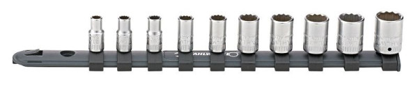 STAHLWILLE 1/4 Satz Steckschlüsseleinsätze mit Clip-Leiste 5-14mm 10 Stück, 96051010