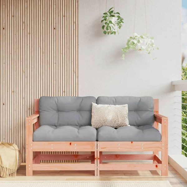 vidaXL Garten-Ecksofas 2 Stück Massivholz Douglasie, 825511