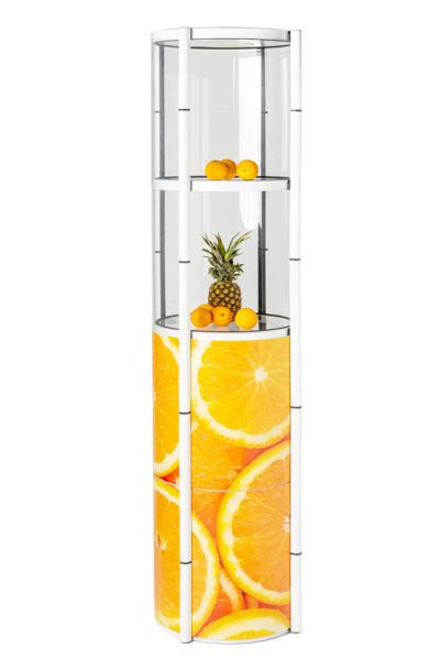 Showdown Displays Flex Turm, weiß, Aluminium, 395 x 506 mm, FLTWR