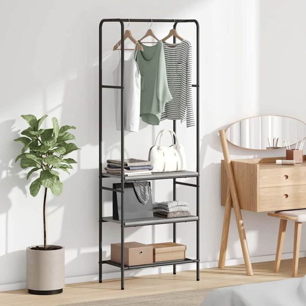 vidaXL Kleiderständer Grau Sonoma 60 x 30 x 171 cm Holzwerkstoff, 868460