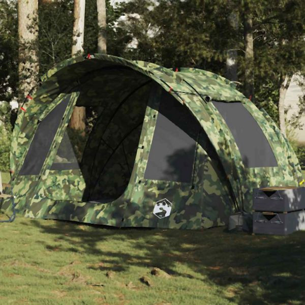 vidaXL Angelzelt 2 Personen Tarnmuster Wasserdicht, 4009400