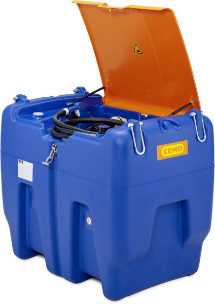 Cemo Blue-Mobil Easy 620 l, 24 V, Deckel, 30 l/min, 4 m, AZV, mit Kranösen und Klappdeckel, 11928