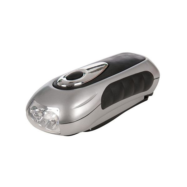 Silverline Dynamo-LED-Taschenlampe, 3 LEDs, 839905