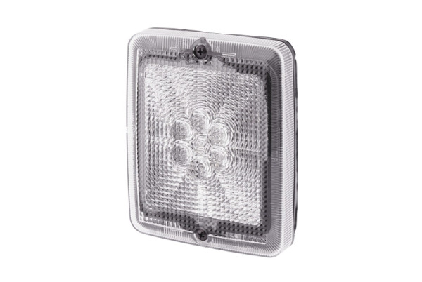 HELLA Blinkleuchte, LED, 24V, Einbau/geschraubt, Lichtscheibenfarbe: glasklar, 100mm, hinten, mit Blinkleuchtenausfallkontrolle, 2BA 013 236-341