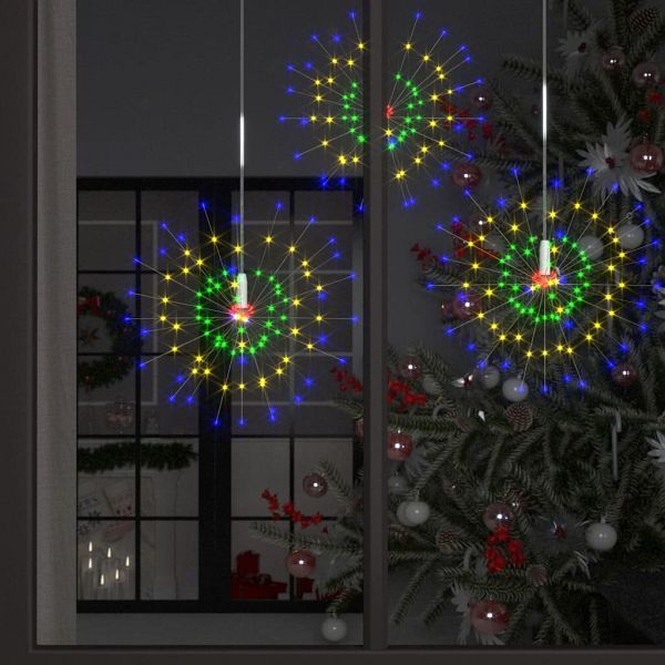 vidaXL Feuerwerkslichter 10 Stück Mehrfarbig 20 cm 1400 LEDs, 328611