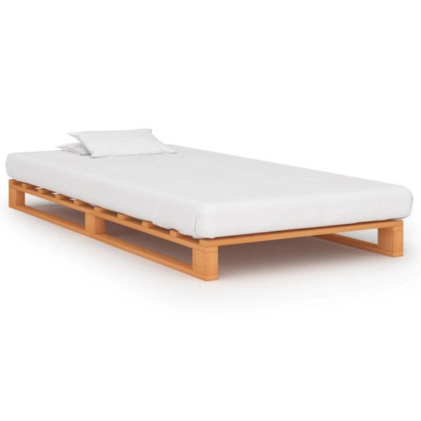 vidaXL Palettenbett Braun Massivholz Kiefer 100×200 cm, 285263