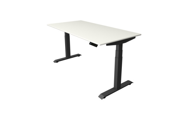 Kerkmann Sitz-/Stehtisch Move 4, B 1600 x T 800 mm, elektrisch höhenverstellbar von 640-1290 mm, Weiß, 10080610