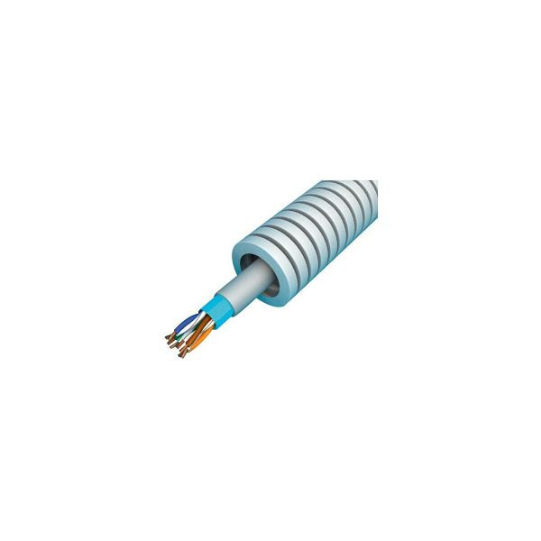 PREFLEXIBEL Datenleitung in Rohr 16mm S/FTP CAT 7, VE: 100 m, 104523