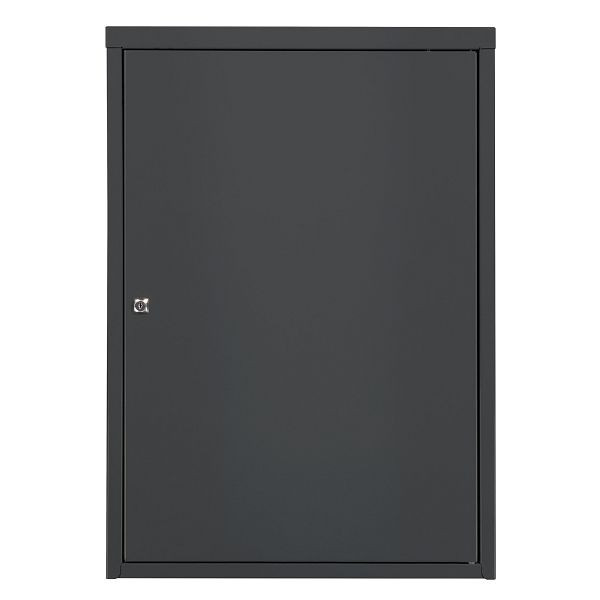 ADB Stahlblechschrank, 1 Tür, H 800 x B 531,5 x T 700 mm, 2FB, RAL7016, 50940