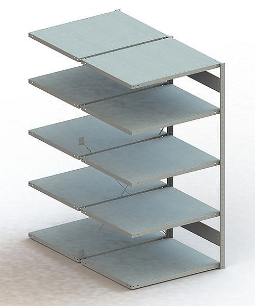 Meta S3 Steckregal CLIP 230 DAR 2000x1000x800 mm, verzinkt, Bodenanzahl: 2 x 5, 200180838