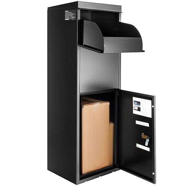 VEVOR Paketbriefkasten 35,5 x 29,5 x 105,5 cm Paketbox Stahl Paletkasten 50 kg, BGXDXGLDS42INCXH0V0