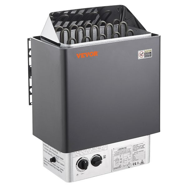 VEVOR 8kW Saunaofen 8-12m³ Saunaheizung Spa, Integrierte Steuerung mit Timer, DSSNLNKLXB8KWKTNAV8