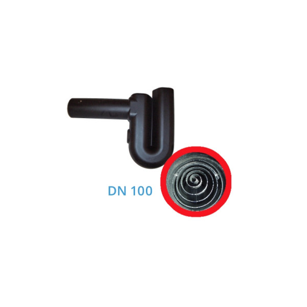 ewuaqua iWater Überlaufssiphon 100 mit Sperre Überlaufsiphon mit Kleintierschutz, 10018