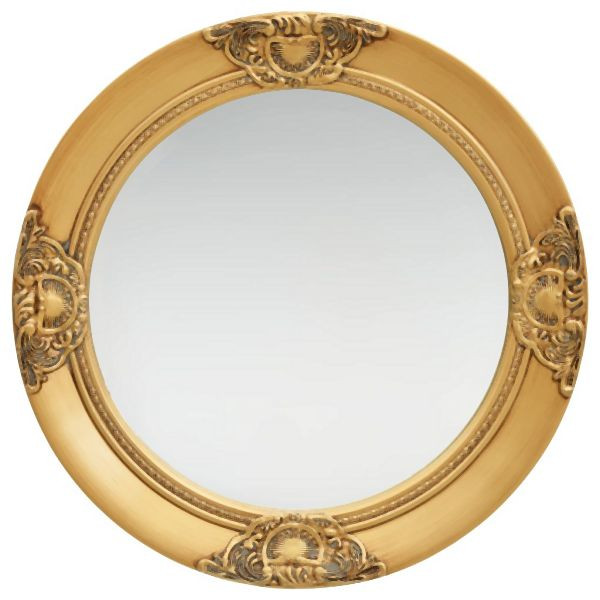 vidaXL Wandspiegel im Barock-Stil 50 cm Abmessung Golden, 320345
