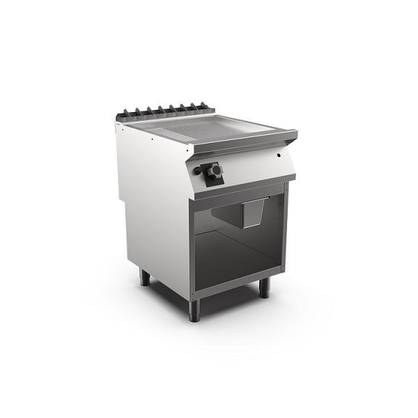 Mareno M1-900 Gasgrillplatte mit 2/3 glatter und 1/3 gerippter mattverchromter Platte, 60cm, 600(B)x920(T)x900(H)mm, FT96GMCSG, 191.215