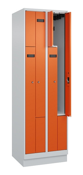 C+P Z-Spind Evolo PLUS, Sockel, 4 Fächer, 1950x600x500mm, 7035/2004, Zylinderschloss, 049023-204 S10029