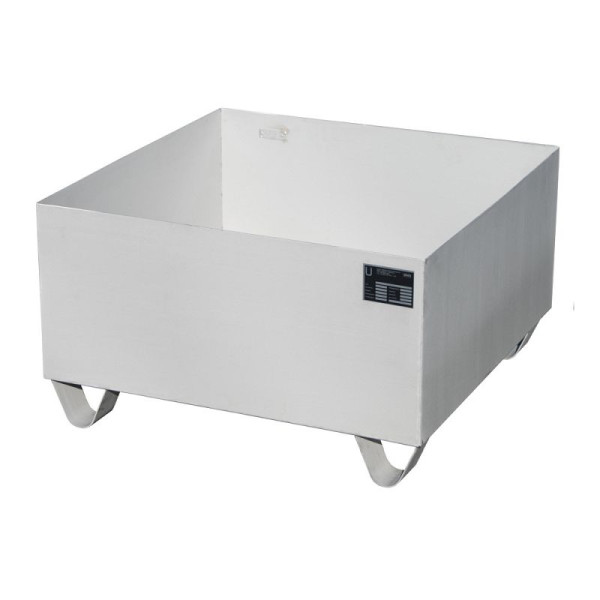 STEIN HGS Edelstahl-Auffangwanne VAW, für 200l-Fässer oder IBC 1000l, 210 Liter, Gesamthöhe 465 mm, 1x 200 Liter Fass, 79200.0003