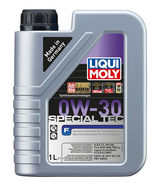 LIQUI MOLY Motoröl Special Tec F 0W-30, Kanister Kunststoff, VE: 1 Liter, 20722