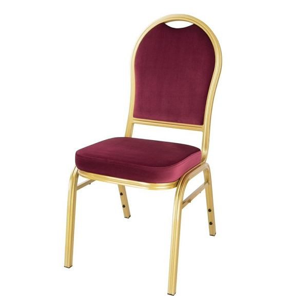 Bolero Regal Bankettstühle Weinrot (4er Pack) (4 Stück), DY695