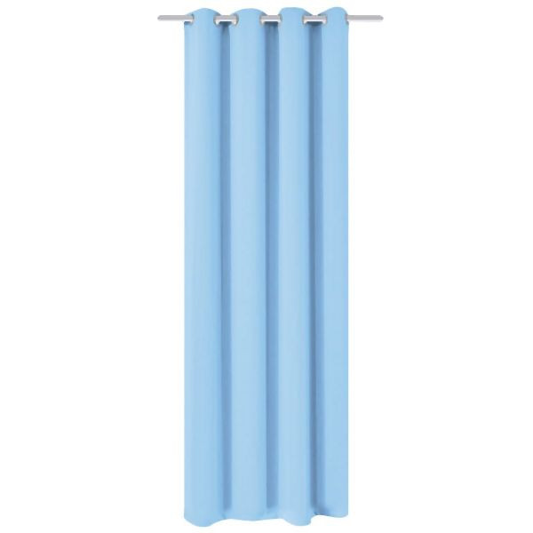 vidaXL Verdunkelungsvorhang mit Metallösen 270 x 245 cm Türkis, 132209