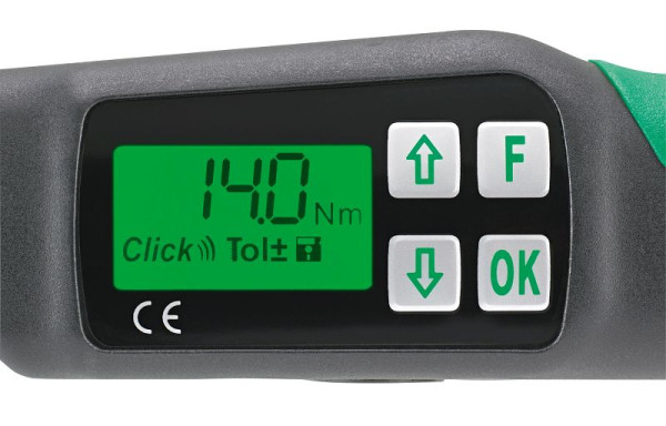 STAHLWILLE Drehmomentschlüssel Service/Serie MANOSKOP mit Aufnahme für Einsteckwerkzeuge Nr.730D/10 10-100 Nm Werkzeugaufnahme 9x12 mm, 96501710