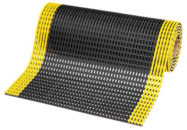 Notrax Flexdek Nasse Bereiche Individuelle Matten 537, Schwarz/Gelb, 60cm, Meterware, 537C0024BY