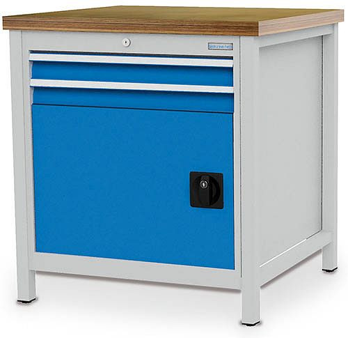 Bedrunka+Hirth Kastenwerkbank Serie 810 R24-24, 2x 75 mm, Schubladen-Vollauszug 100 %, 810 x 750 x 959 mm, 03.075.03V9